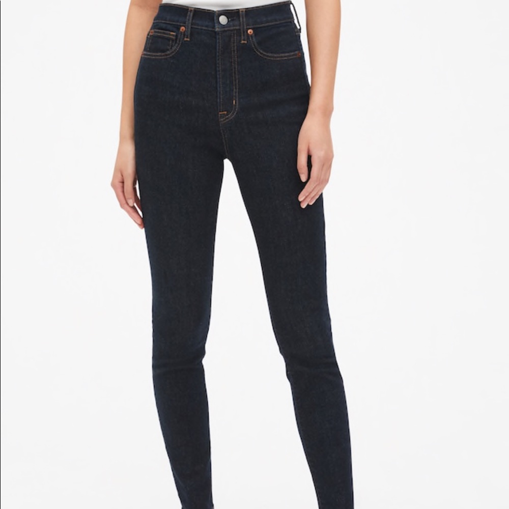 GAP True skinny super high rise